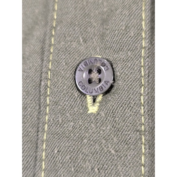 Columbia Womens Olive Green Hooded Utility Jacket Canvas Full Zip Outdoor Small - Picture 8 of 9